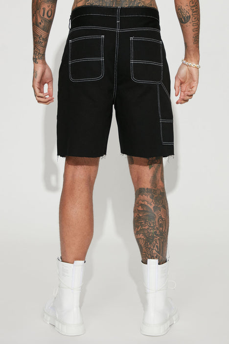 Men's New York Black Yankees Shorts in Cream Size Medium by Fashion Nova