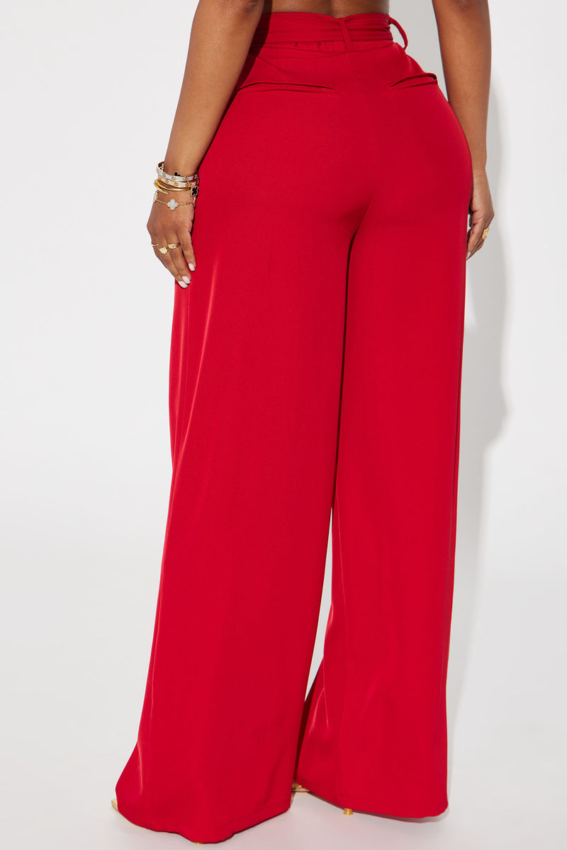 Business With A Side of Cool Trouser - Red | Fashion Nova, Pants ...