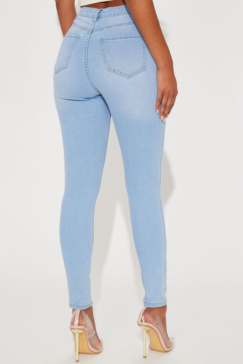 Tall Alaia High Rise Stretch Skinny Jeans - Light Wash | Fashion Nova ...