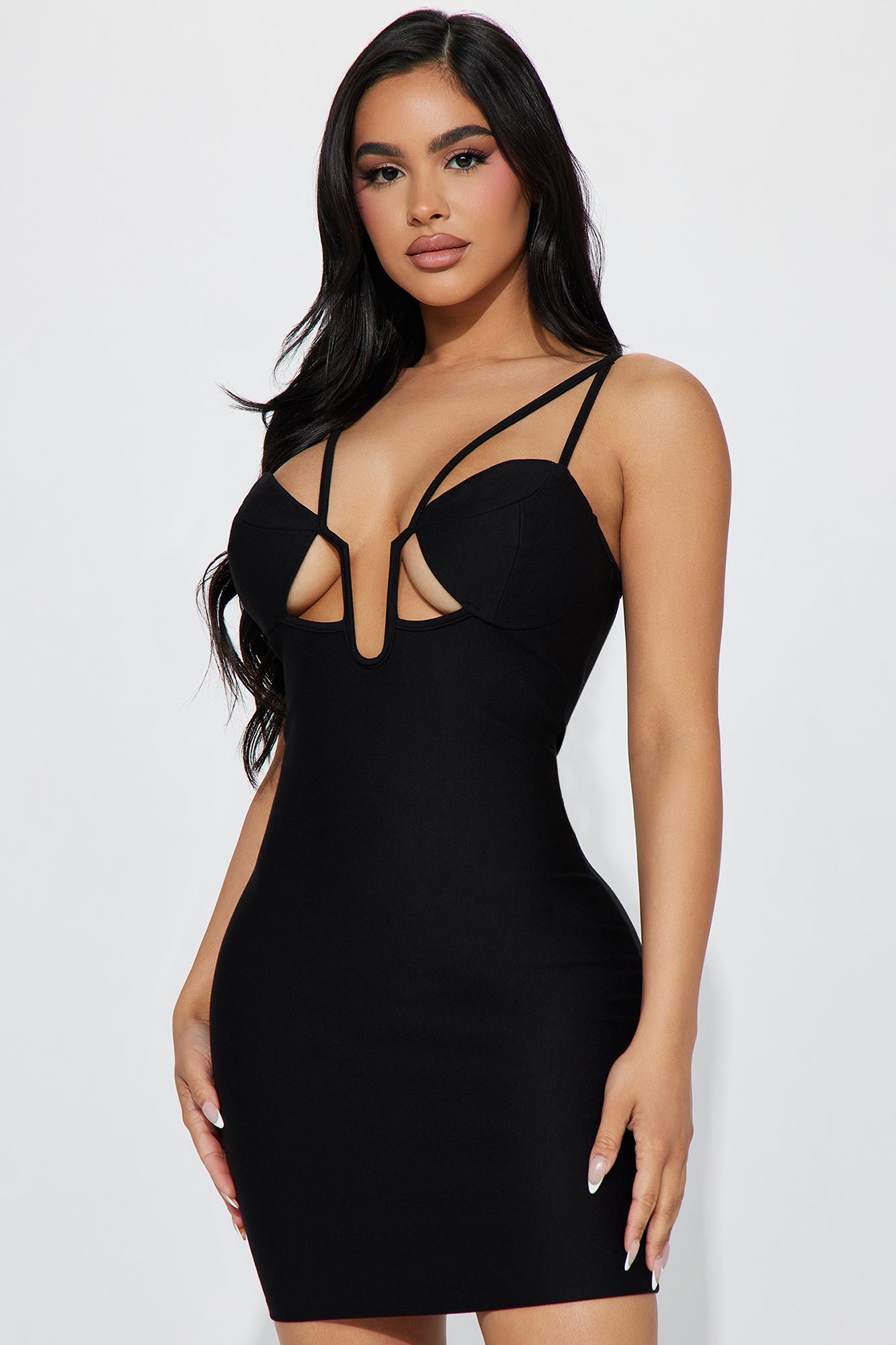 Amalina Mini Dress - Black