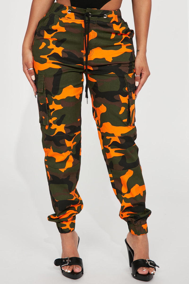 Pocket Placement Cargo Pant - Orange/combo | Fashion Nova, Pants ...