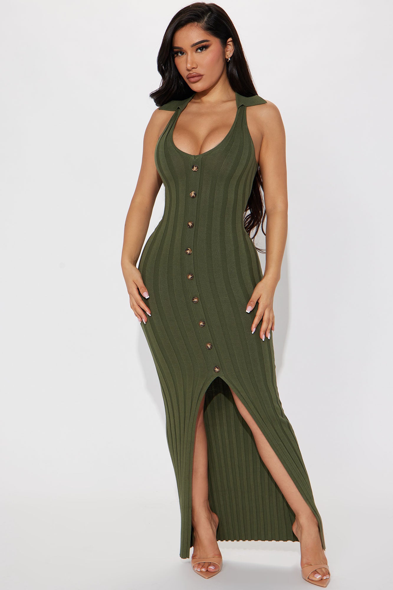 Fashion nova best sale olive dress