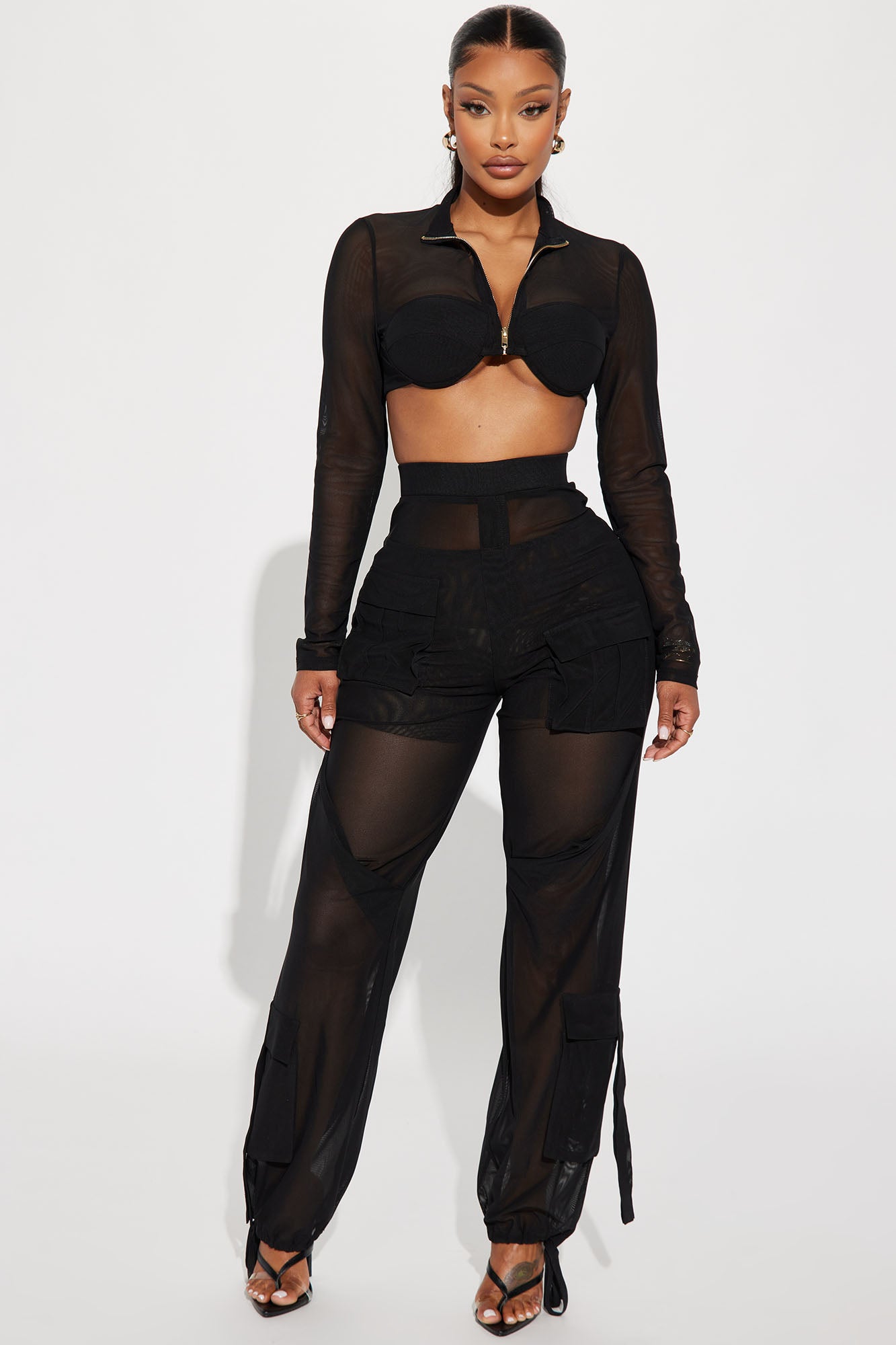 Luxe Living Pant Set - Black, Fashion Nova, Matching Sets