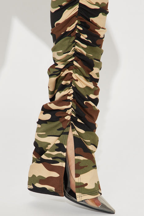 Adrina Camo Cargo Pant - Camouflage