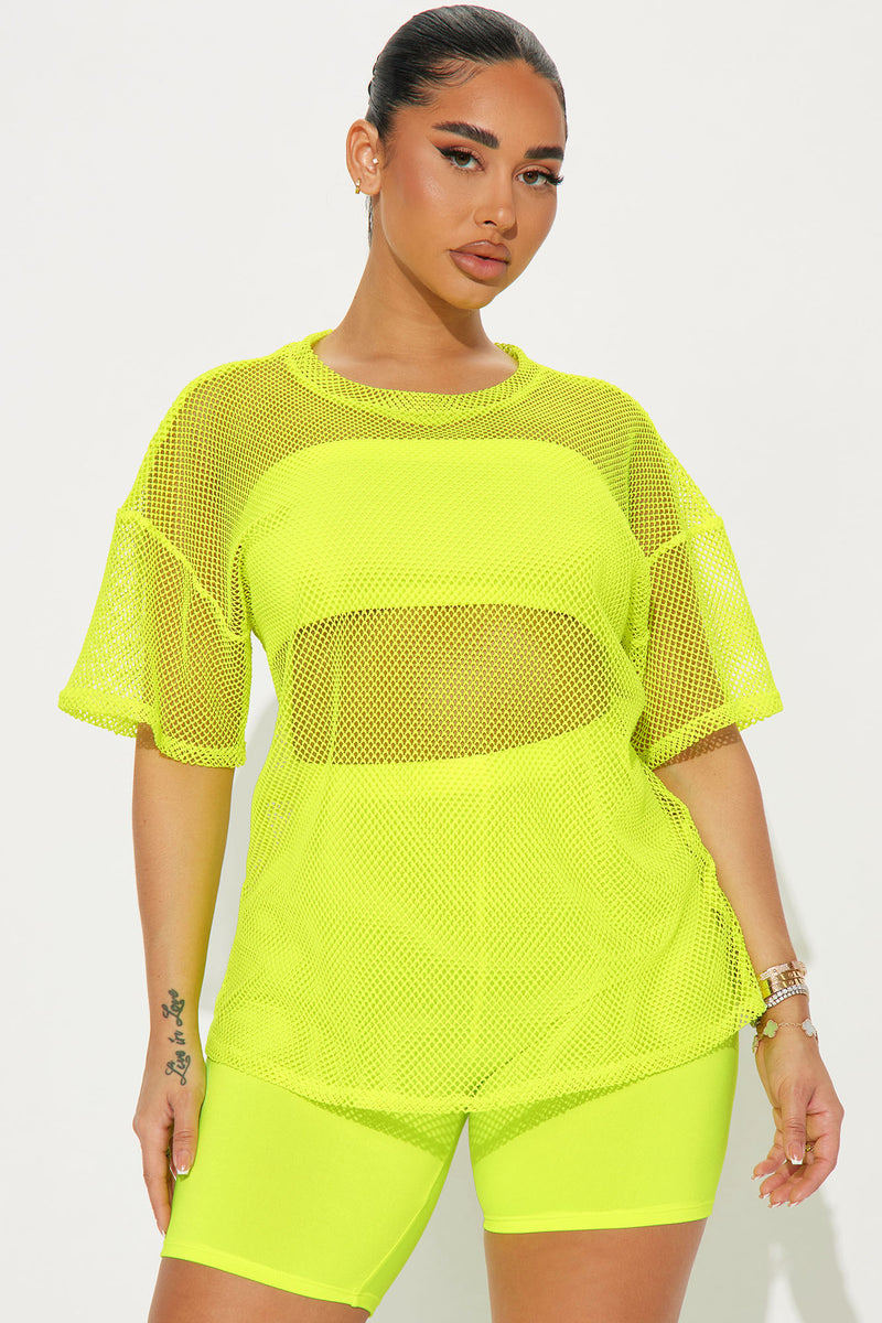 New Identity 3 Piece Biker Short Set - Neon Yellow | Fashion Nova ...