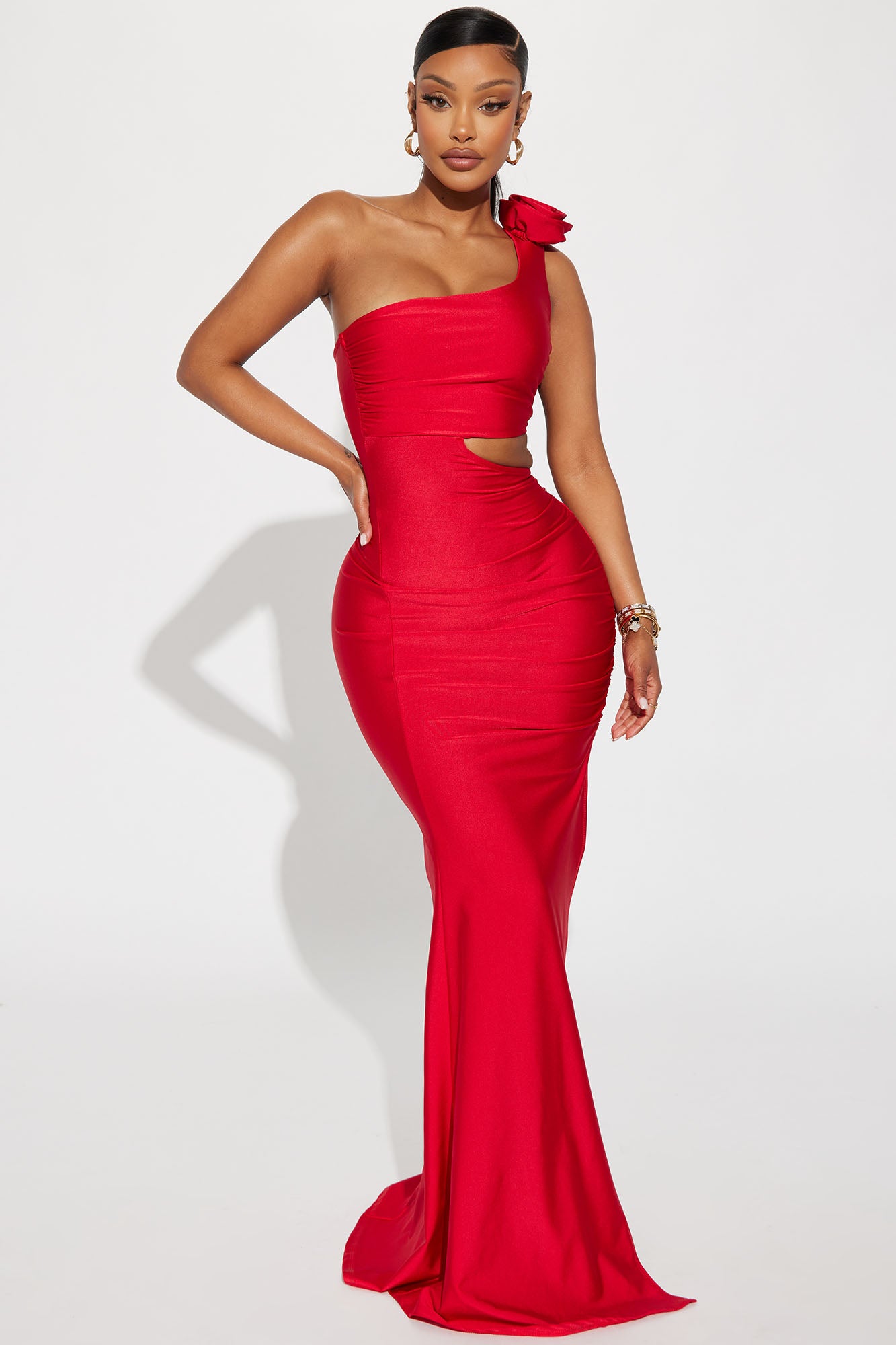 Alexandria Maxi Dress - Red, Fashion Nova, Dresses