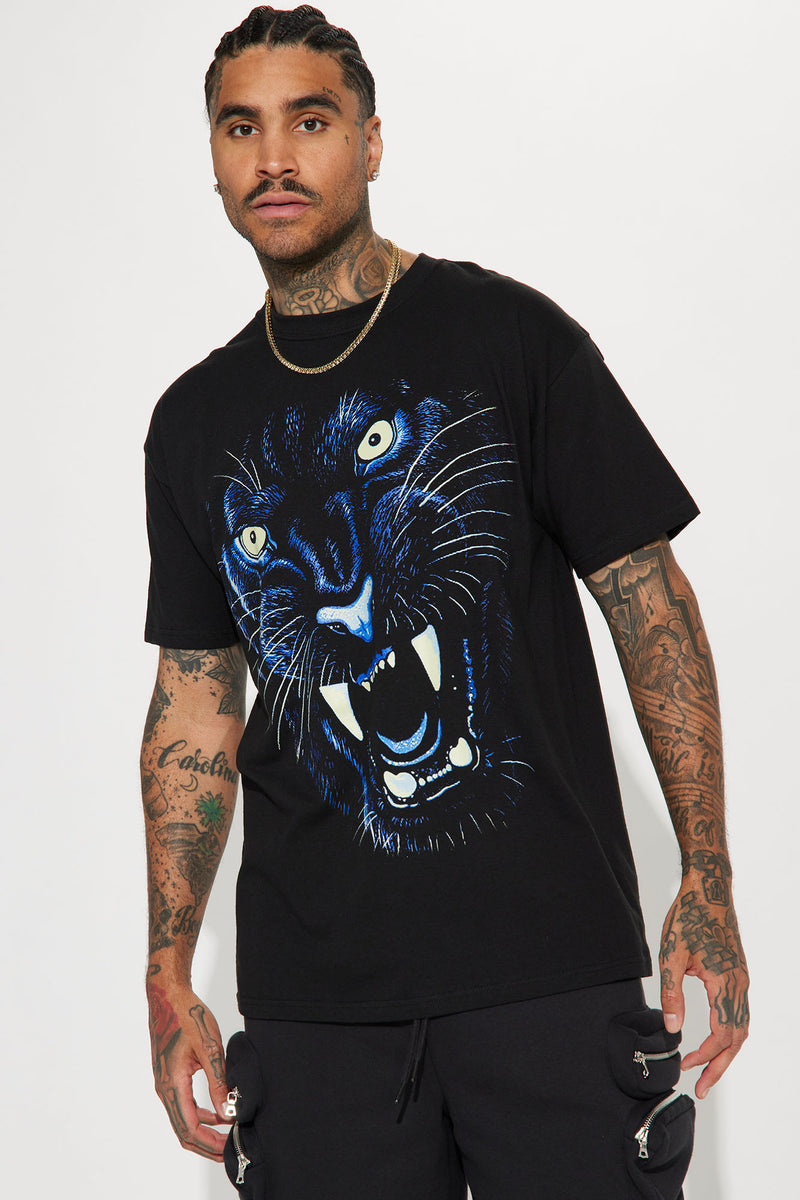 Savage Panther Short Sleeve Tee - Black | Fashion Nova, Mens Graphic ...