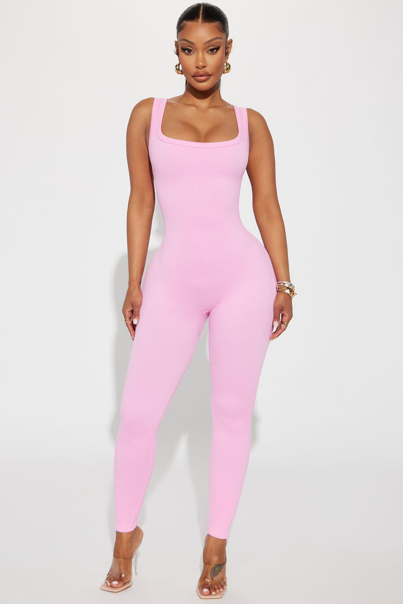 Find My Way Seamless Jumpsuit - Pink, Fashion Nova, Jumpsuits
