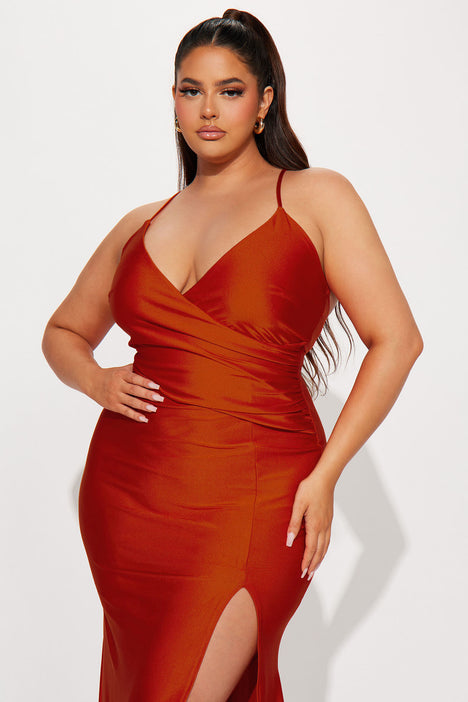 Cassandra Maxi Dress - Orange