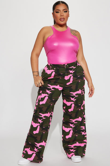 Outta Control Camo Cargo Pant - Pink/combo