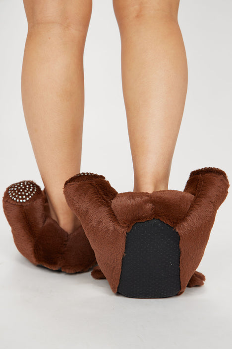 Be My Teddy Bear II Slippers - Pink, Fashion Nova, Shoes