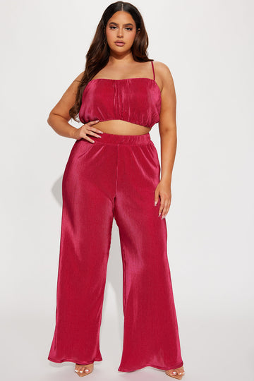 Plt Ski Plus Pink Fit And Flare Trousers