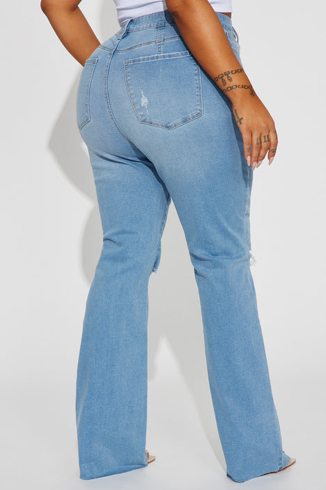 Lucky & Blessed Light Wash Flare Leg Plus Size Jeans – Tack N More