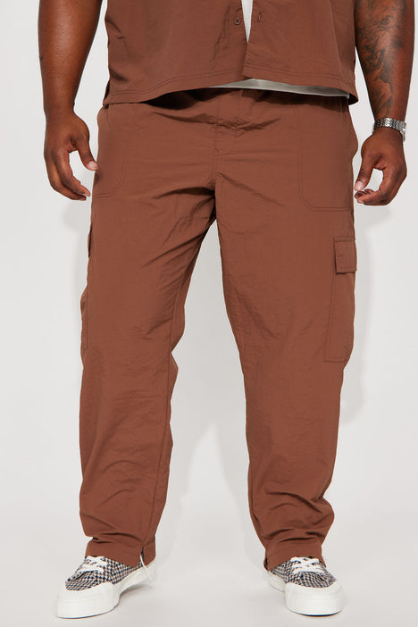 Summer Games Cargo Pants - Brown, Fashion Nova, Mens Pants