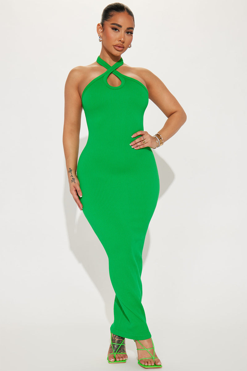 Halle Seamless Maxi Dress - Green | Fashion Nova, Dresses | Fashion Nova