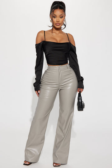 Faux Leather Pants For Women  PrettyLittleThing USA