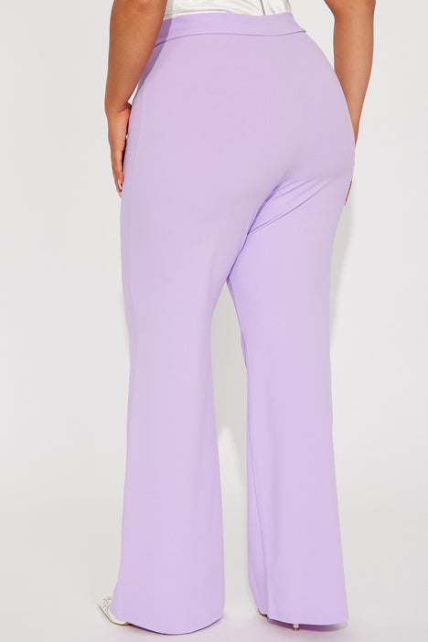 All Zipped Up Dress Pant - Lavender