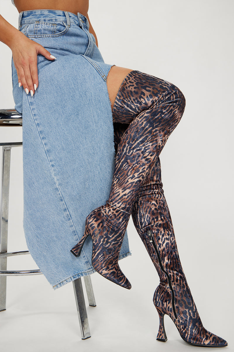 Tari Heeled Boots - Leopard | Fashion Nova, Shoes | Fashion Nova