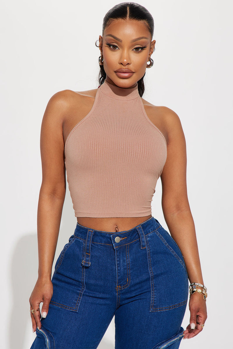 Zuri Halter Top Nude Fashion Nova Basic Tops And Bodysuits Fashion Nova 