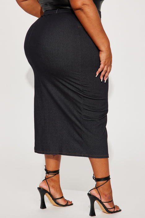 Fashion Nova Love You Down Double High Slit Maxi Skirt Plus Size 2X