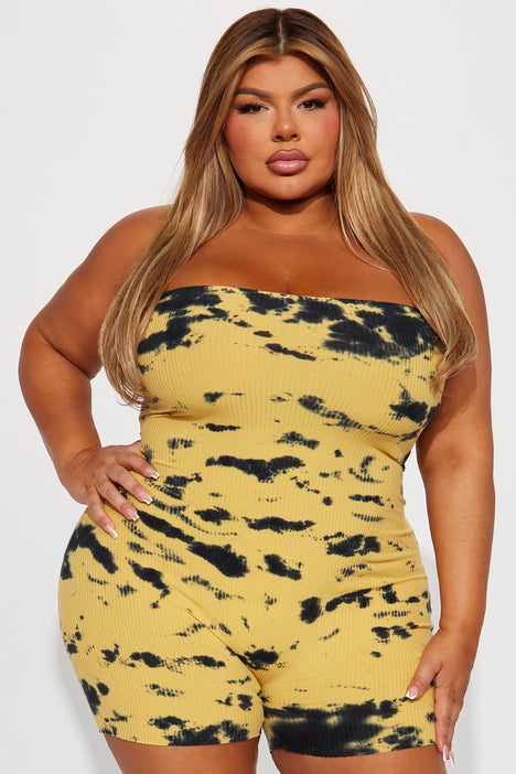 Fashion to Figure Plus Size Regina Tie Front Crop Top - Garnerstyle x FTF in  Yellow Size 0 - ShopStyle