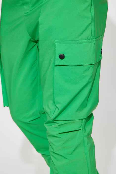 Green Neon Kelly Combat Trousers