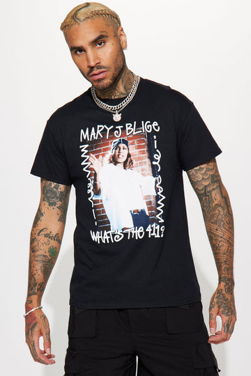Mary J Blige Short Sleeve Tee - Black/combo, Fashion Nova, Mens Graphic  Tees