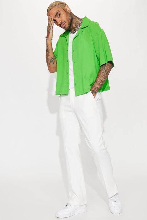 Greener Pastures Cropped Button Up Shirt - Multi Color, Fashion Nova, Mens  Shirts