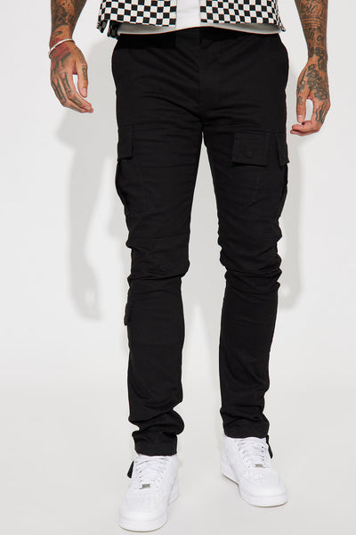 Fall Back Nylon Cargo Pants - Royal