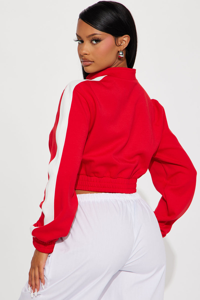 Earned My Stripes Lounge Jacket - Red | Fashion Nova, Lounge | Fashion Nova