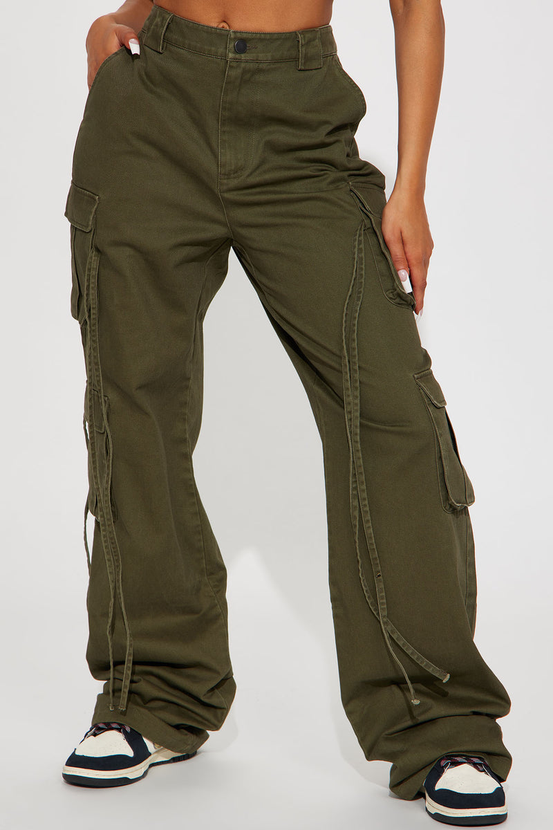 Tall Golden Hour Wide Leg Cargo Pant - Olive | Fashion Nova, Pants ...