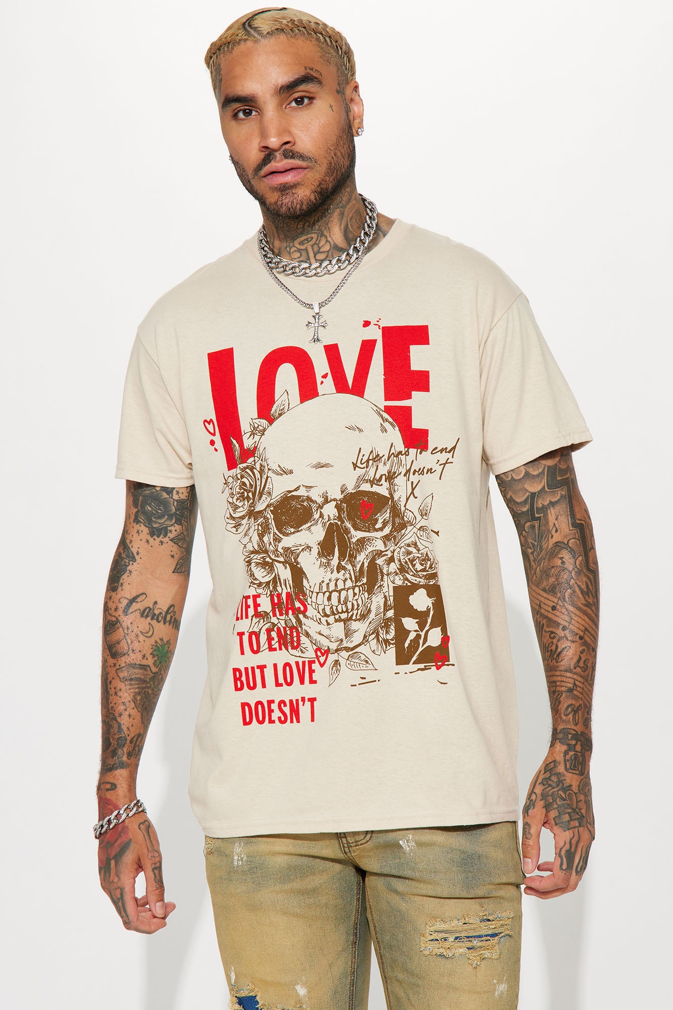Grateful Dead Summer Of Love Bear Short Sleeve Tee - Black Wash, Fashion  Nova, Mens Graphic Tees