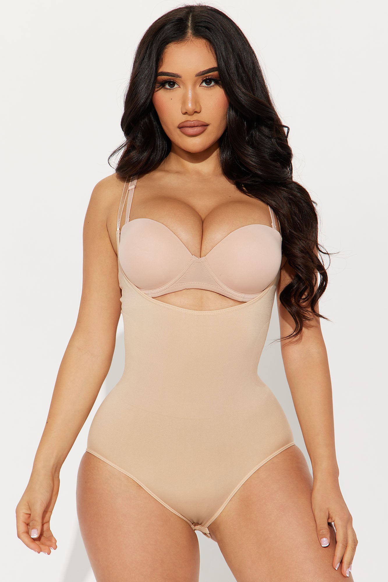 Women's Nude Shapewear Bodysuit With Adjustable Straps and Snap Button  Closure, Be Wicked