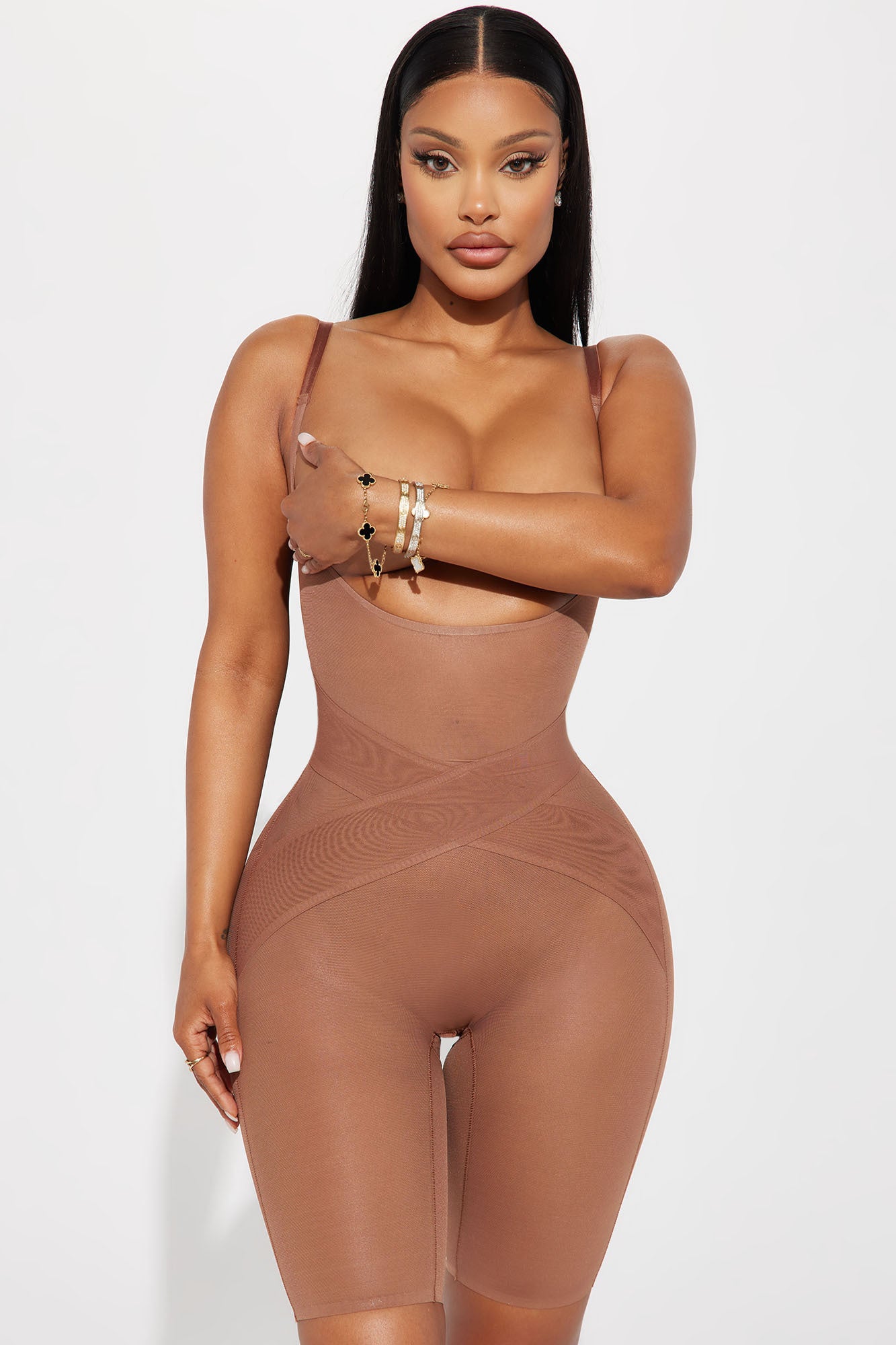 Moldeate MD-12004 Push UP and Tummy control Shapewear-Brown-XL