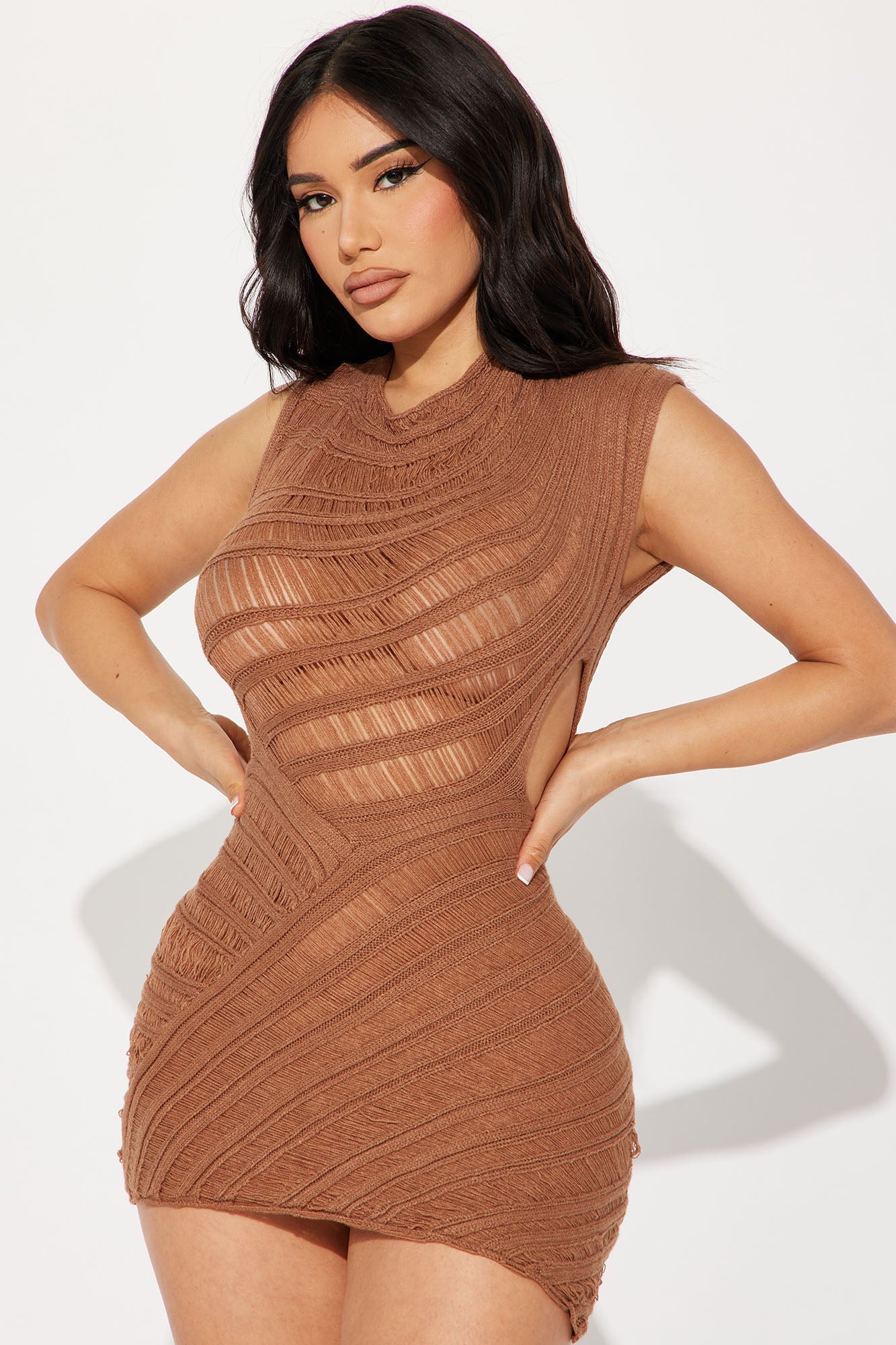 Taupe best sale mini dress