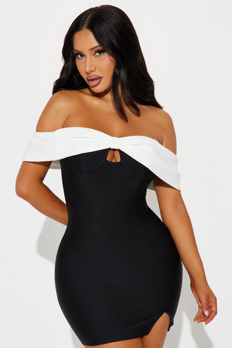 Ariella Bandage Micro Mini Dress - Black/White | Fashion Nova, Dresses ...