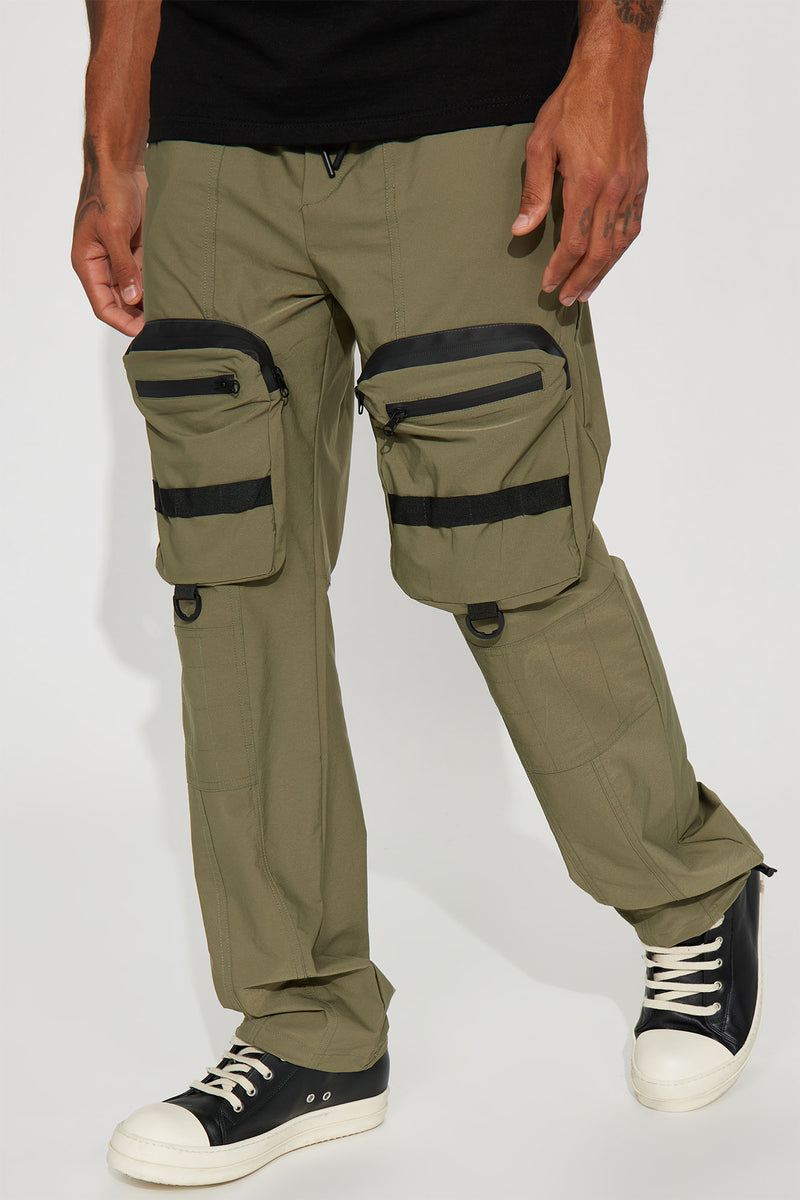 Another Day Nylon Cargo Pants - Olive | Fashion Nova, Mens Pants ...