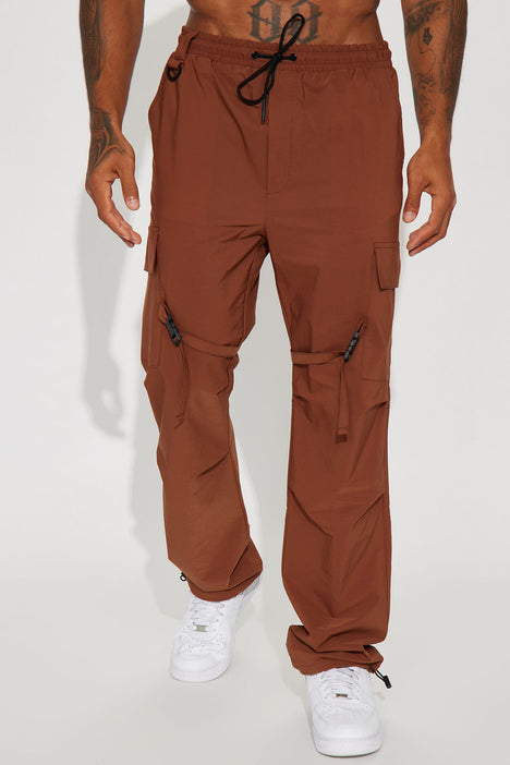 Fall Back Nylon Cargo Pants - Royal