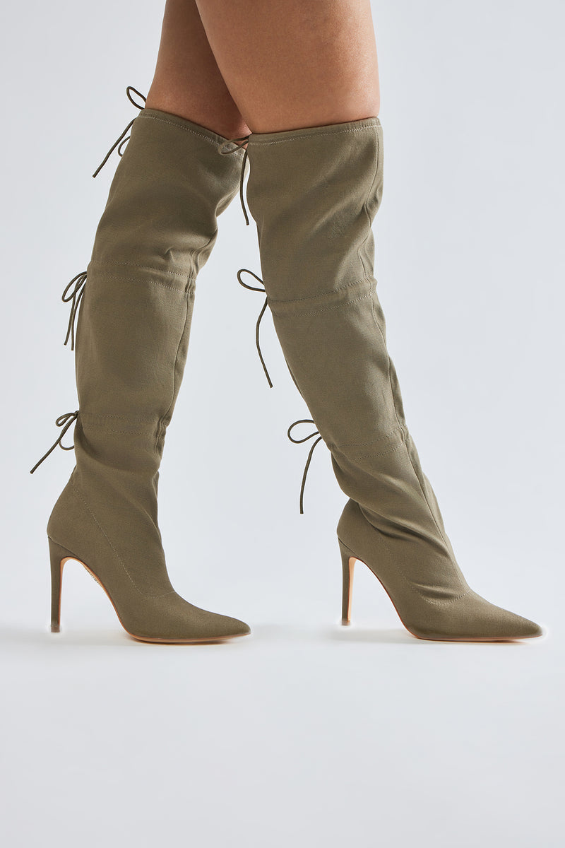 Prove It To You Thigh High Boots - Green | Fashion Nova, Shoes ...