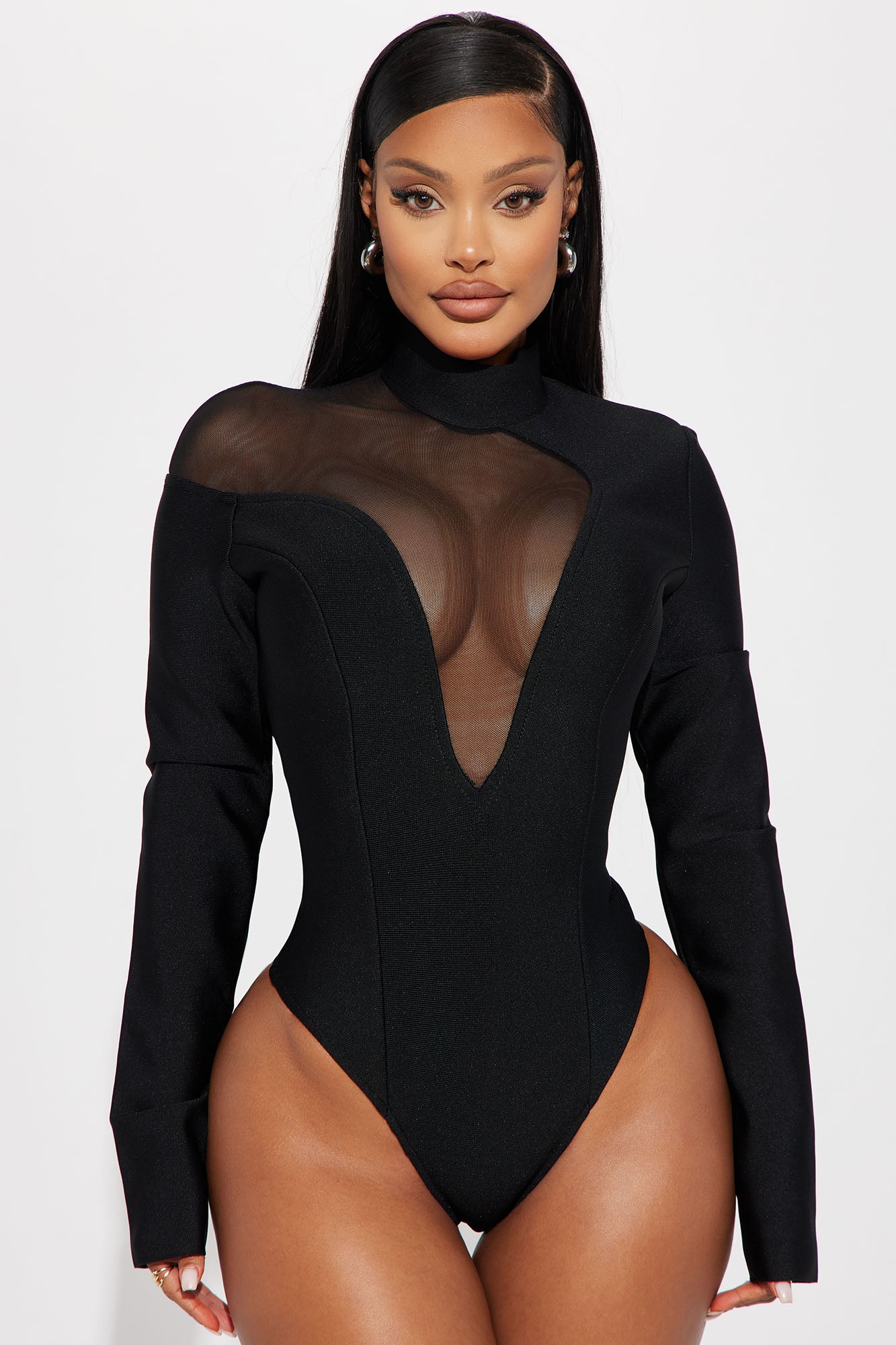 Jenesis Bustier Bodysuit - Black, Fashion Nova, Bodysuits