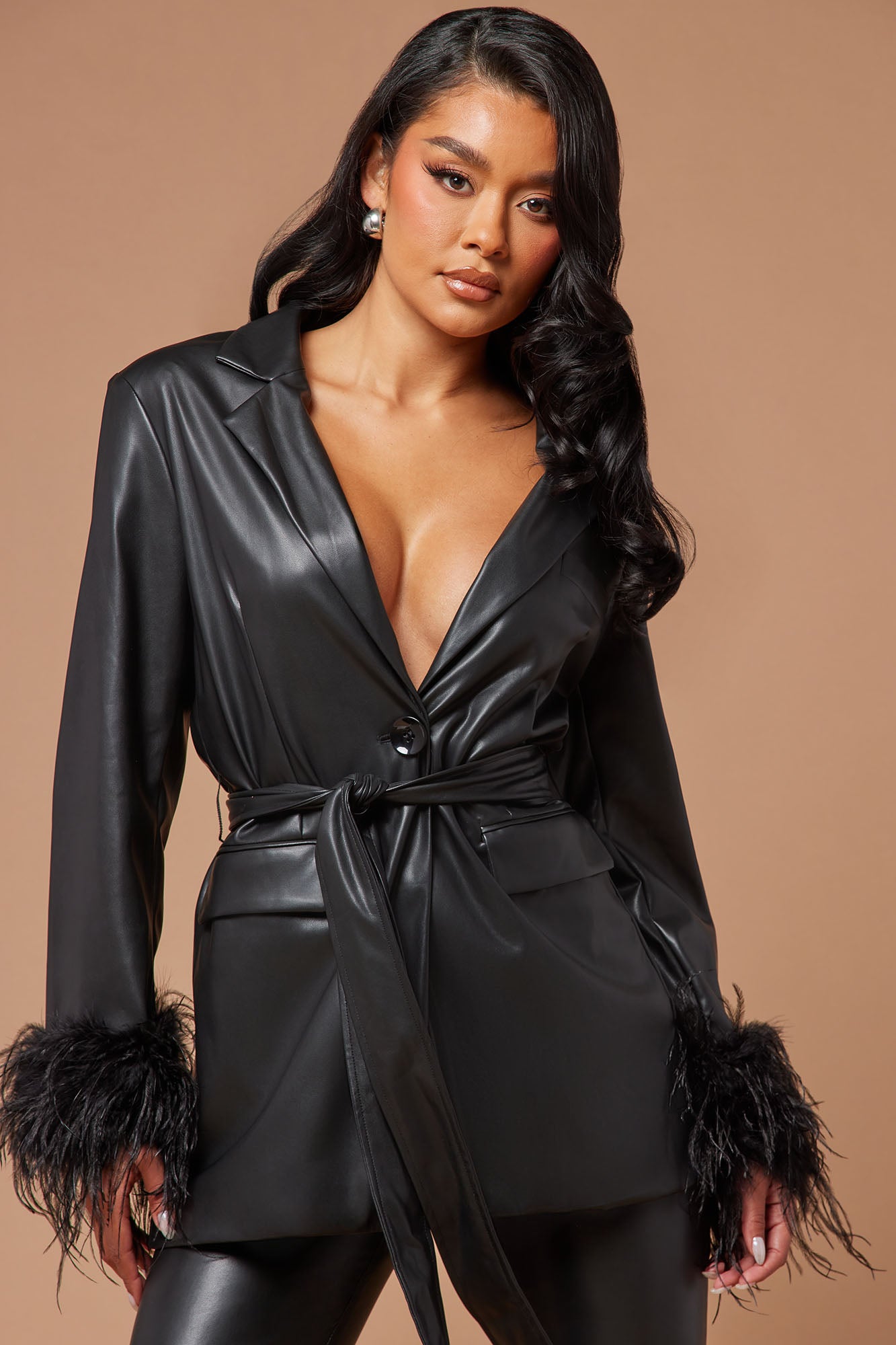 Marissa Pant Suit Set - Black