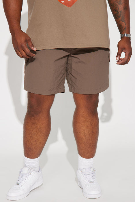 Roped In Relaxed Cargo Shorts - Brown