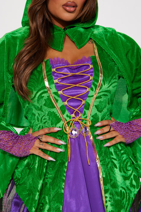 Saucy Witch 2 Piece Costume Set - Purple/Green, Fashion Nova, Costumes