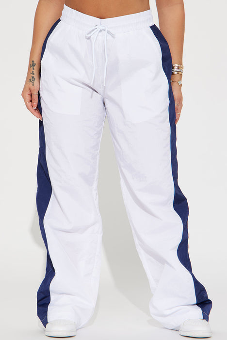 Time To Travel Nylon Lounge Pant - White/combo, Fashion Nova, Lounge