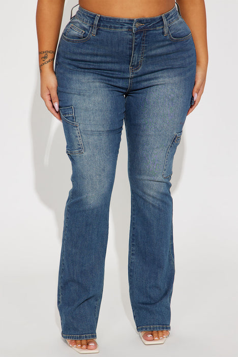 Georgia Stretch Bootcut Jean - Medium Wash, Fashion Nova, Jeans