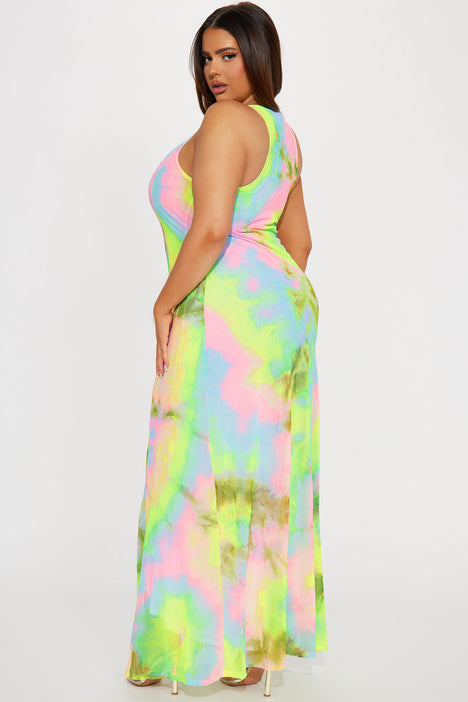 Sky Tie Dye Maxi Dress