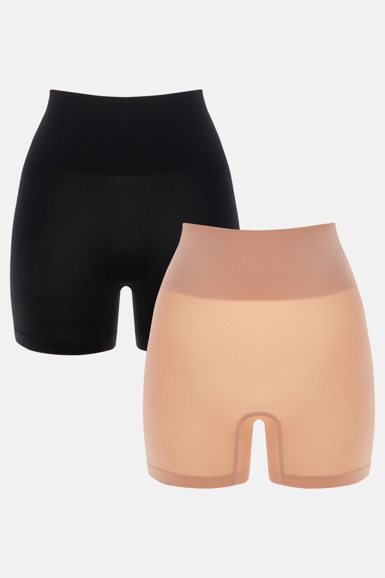 Smooth And Slim Shapewear Shorts 2 Pack - Black/combo