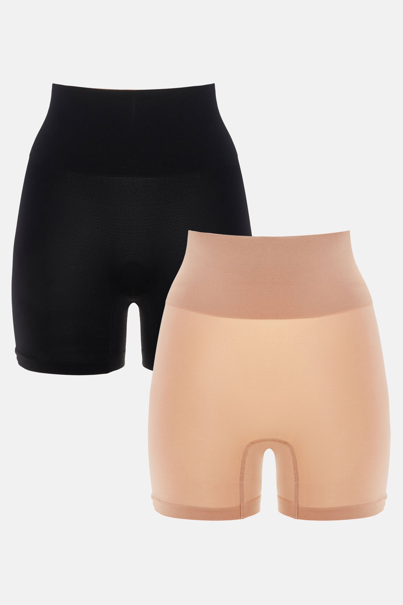 Smooth And Slim Shapewear Short 2 Pack - Black/combo