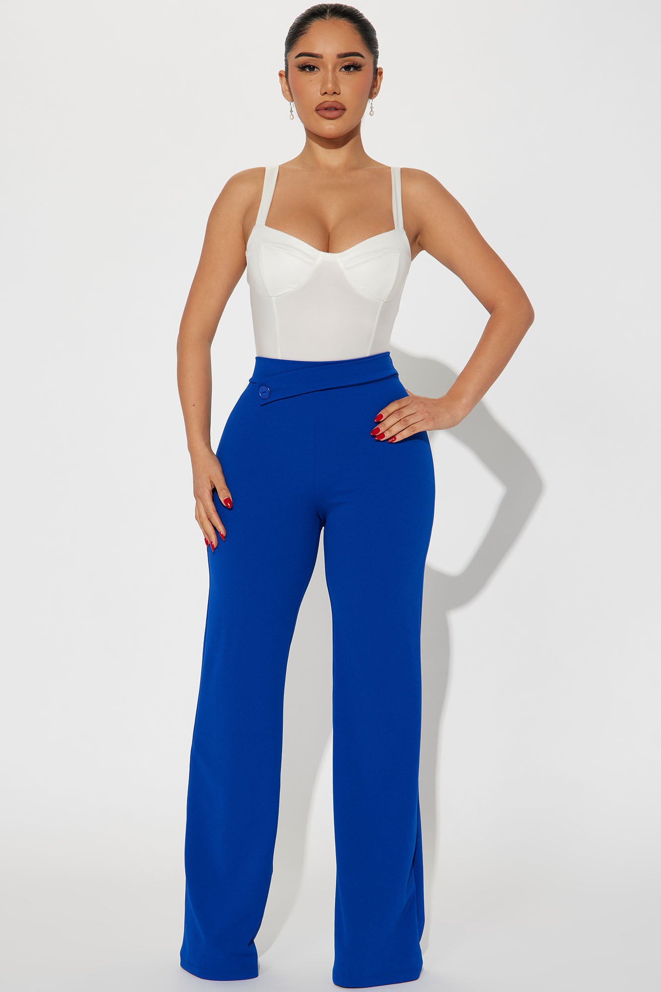 Rising Up Wide Leg Trouser - Royal