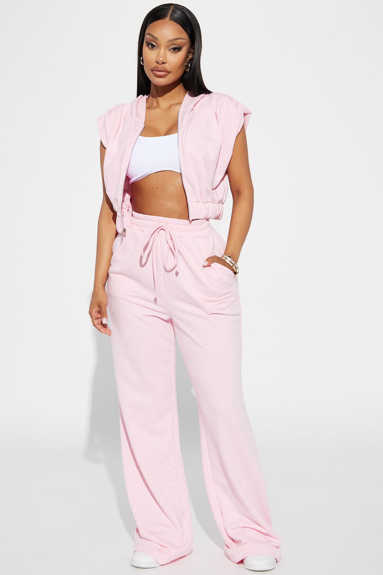 Fashion nova pink discount sweatpants